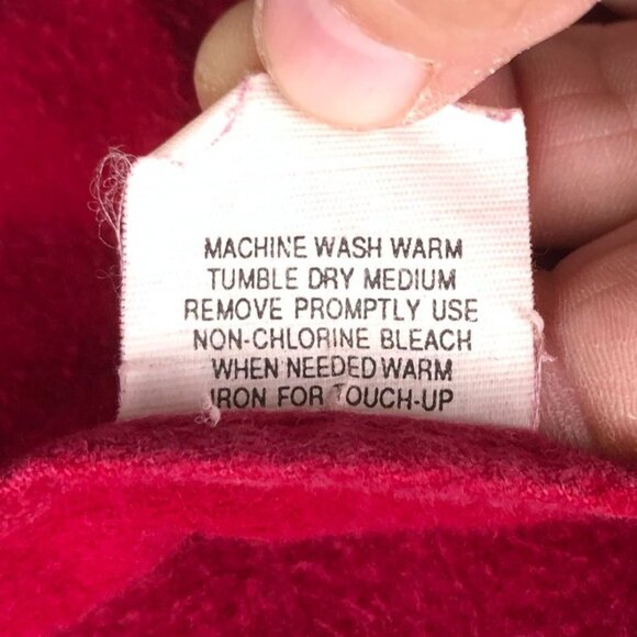 L.L. Bean Mens Dess Shirt Size 15.5 Neck M Tall Chamois Cloth Red Long Sleeve - Picture 8 of 13